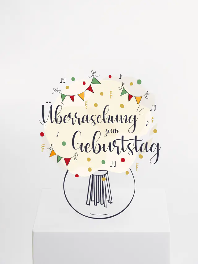 Bunter Überraschungsstrauß zum Geburtstag