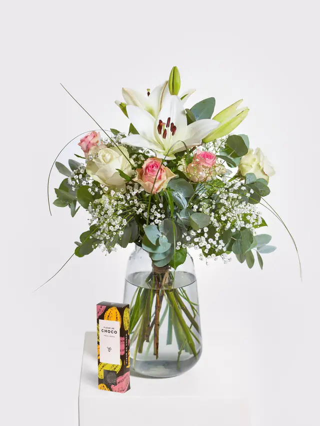 Zarte Blütenträumerei mit Fleur de Choco