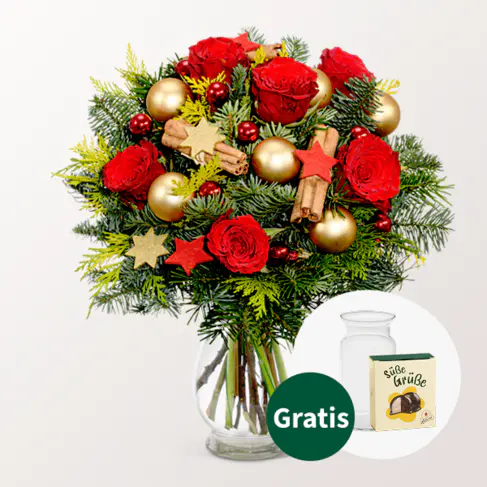 Blumenstrauß Weihnachtsmix