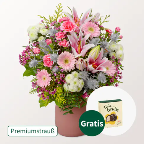 Premiumstrauß Rosa Glanz