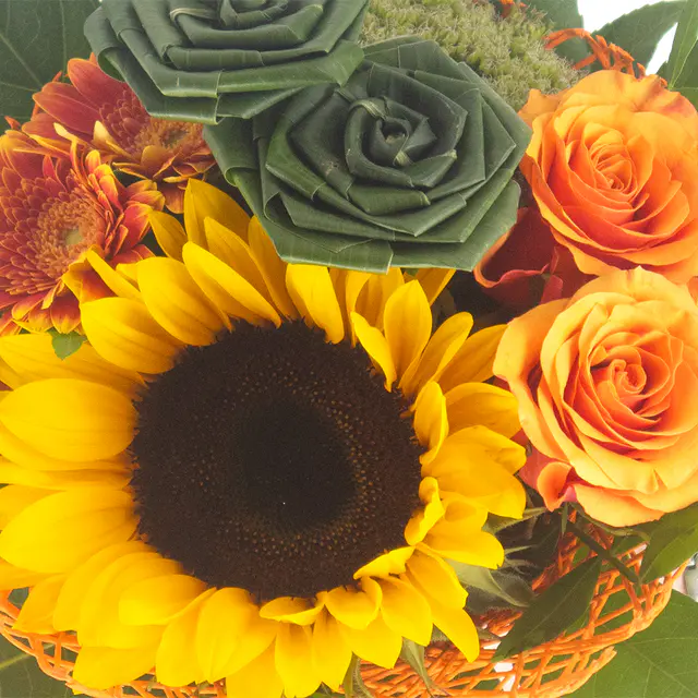 Biedermeierstrauß Sonnenblume — Bild 2