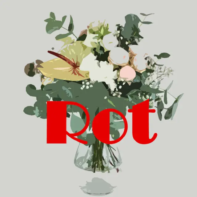 Überraschung Blumenstrauß in Rot