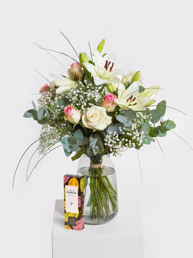 Zarte Blütenträumerei mit Fleur de Choco