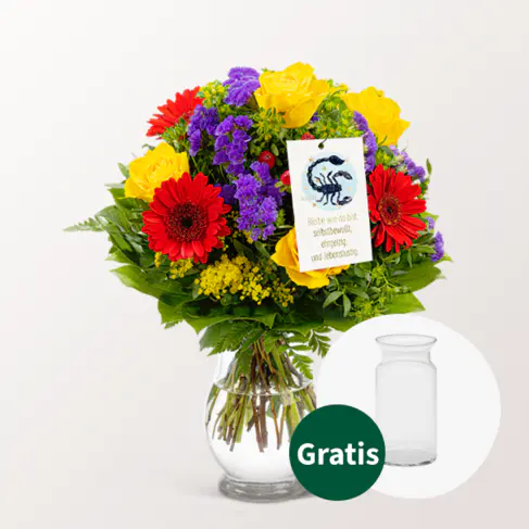 Sternzeichen-Blumenstrauß Skorpion