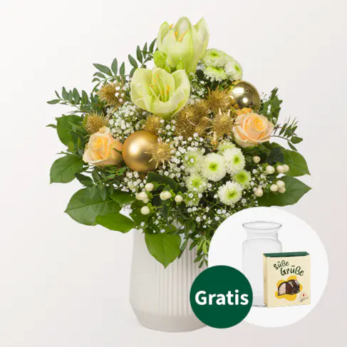 Blumenstrauß Goldschimmer