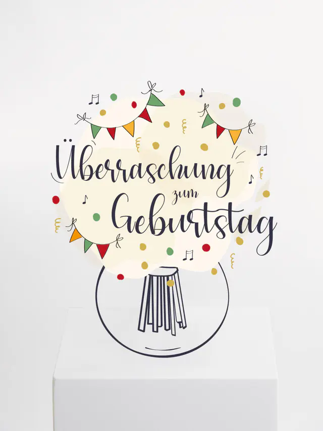 Bunter Überraschungsstrauß zum Geburtstag