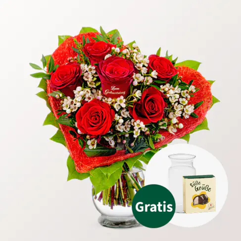 Rosenherz ?Zum Geburtstag?