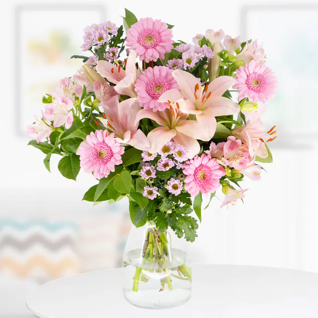 Blumenstrauß Rosa Gerbera