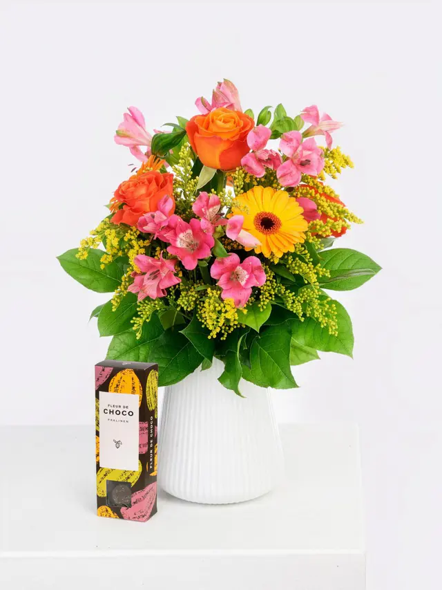 Sonnige Geburtstagsgrüße mit Fleur de Choco