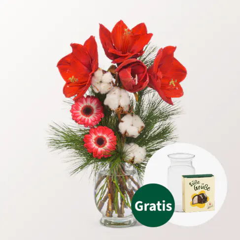 Blumenarrangement Amarylliszauber