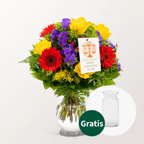 Sternzeichen-Blumenstrauß Waage