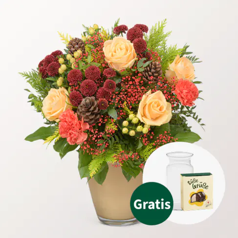 Blumenstrauß Weihnachtsherz