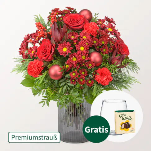 Premiumstrauß Weihnachtsüberraschung