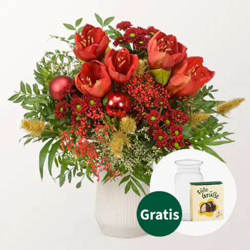 Blumenstrauß Weihnachtsfreude
