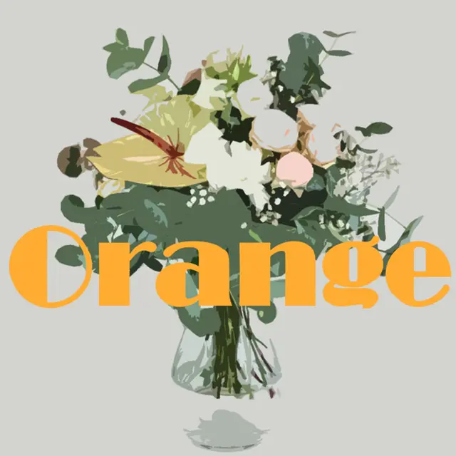 Überraschung Blumenstrauß in Orange